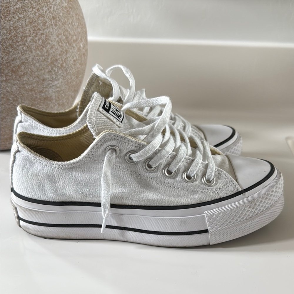 Converse Women's White Canvas Sneakers